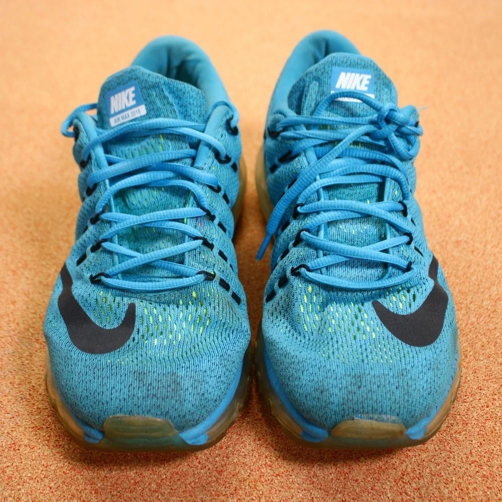 Nike Air Max Blue Lagoon Black 806771-400 Shoes Sneakers Mens Size 11